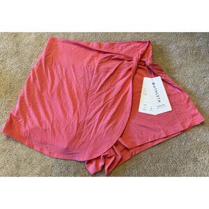 ATHLETA Activewear Release Wrap Shorts Coral Pink (Size S) No Stains